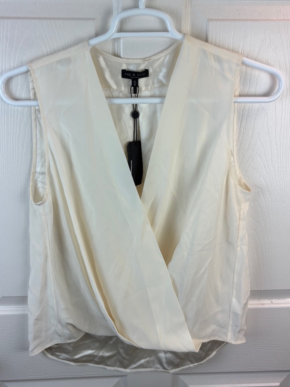 Rag & Bone Victor Sleeveless Blouse Top Silk
